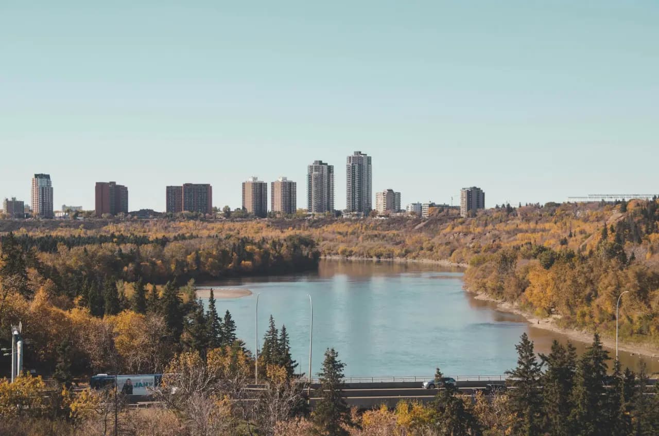 Edmonton river valley and green spaces