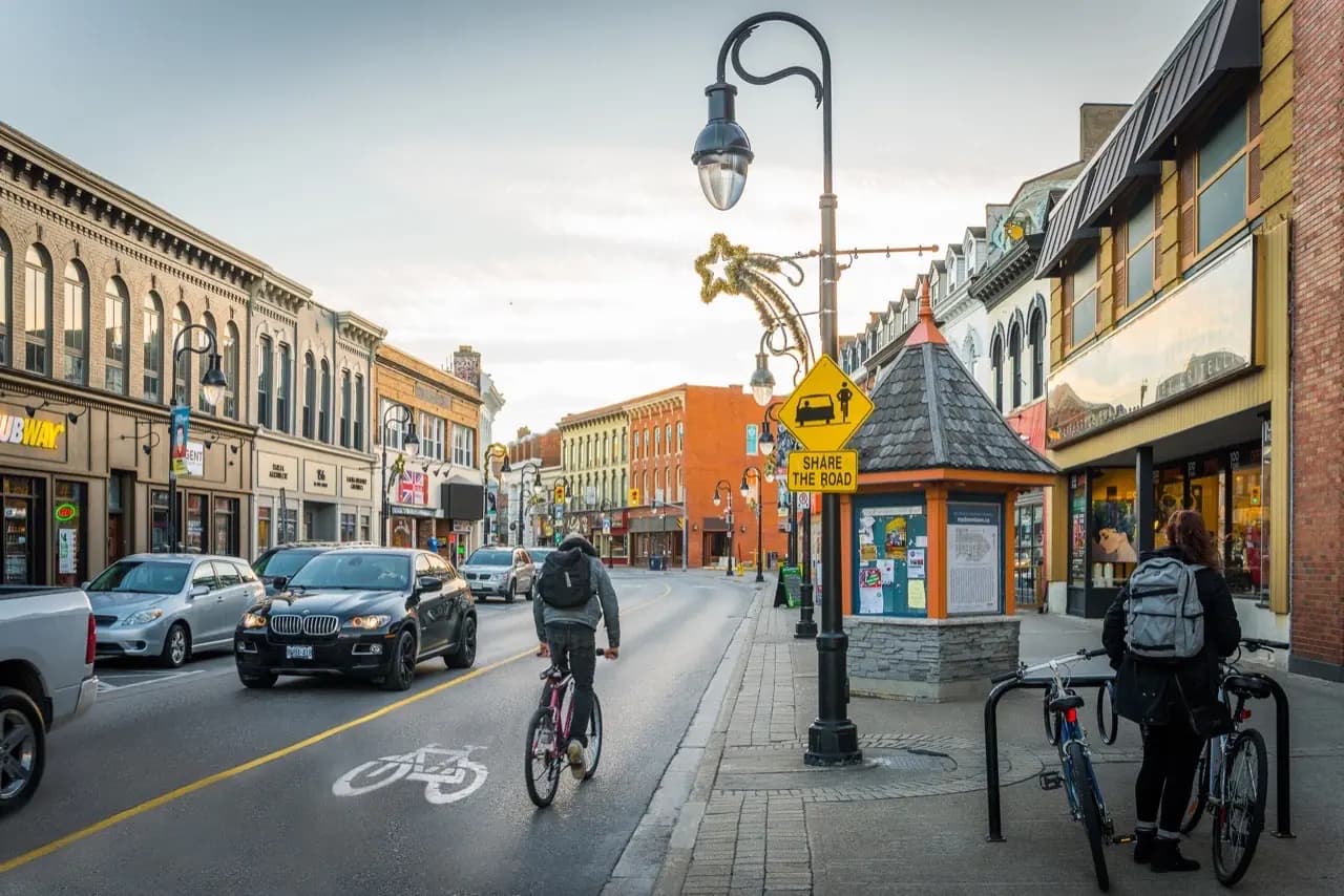 St. Catharines, Ontario downtown and Welland Canal area in Niagara Region — lawn care service area
